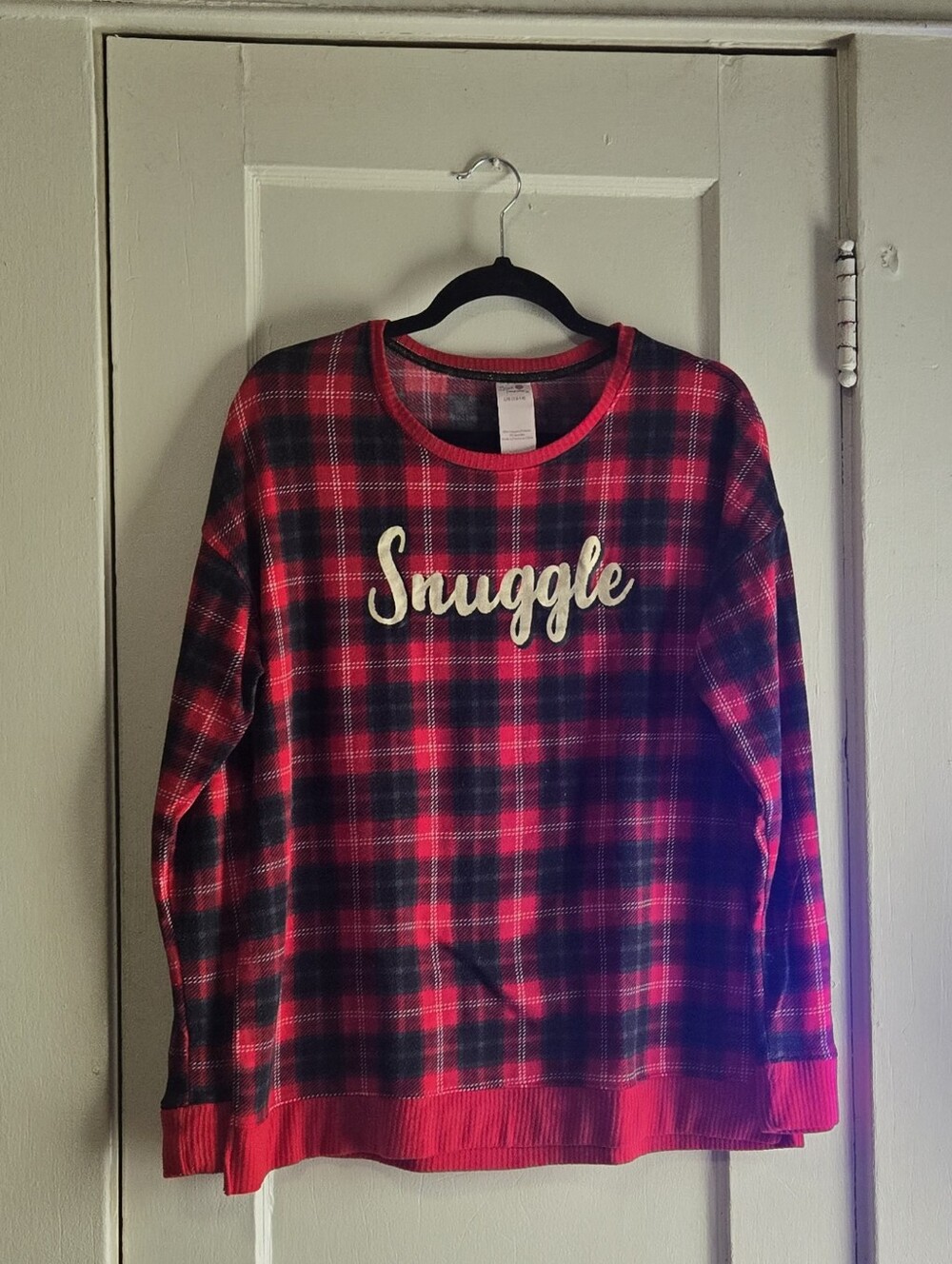 Secret Treasures Red & Black Plaid Pajama Set
